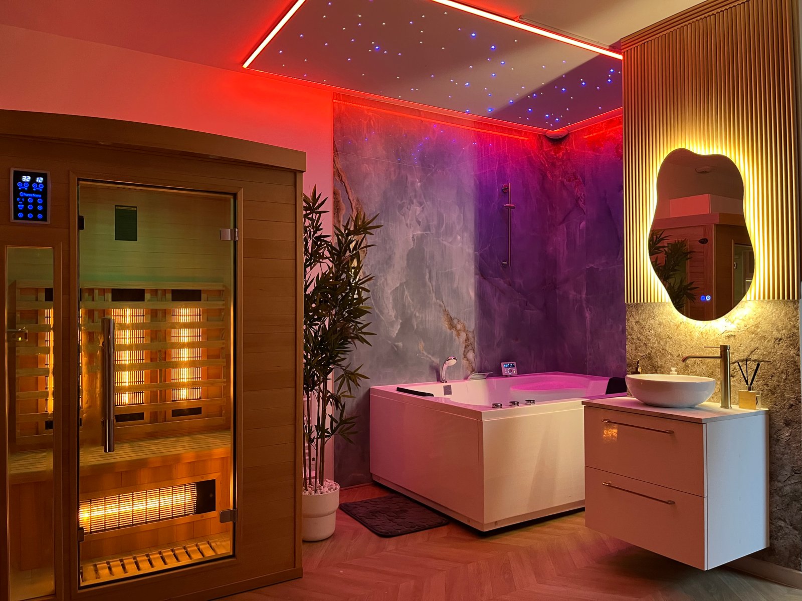 L'Île d'Andromède — spa tropical sous plafond étoilé